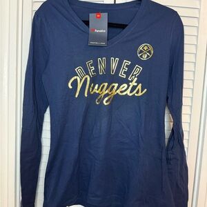 Fanatics Navy and Gold Denver Nuggets Tee
